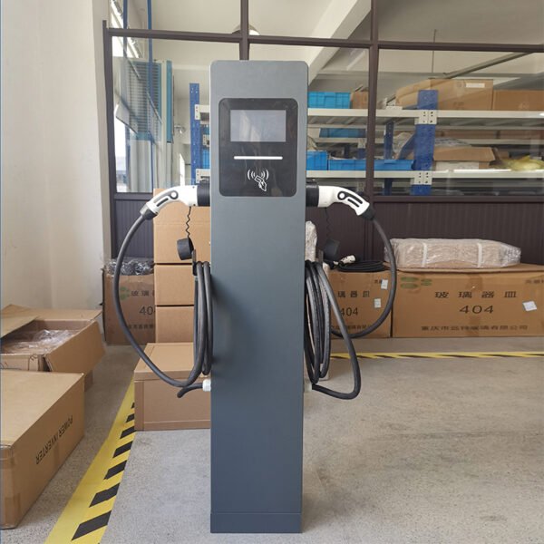 OCPP Pedestal Dual Gun AC EV Charger - Image 4